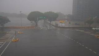 領航北路一段與洽溪路(洽溪路東側車道號誌桿上往西)